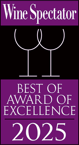 Best of Award of Excellence by Wine Spectator