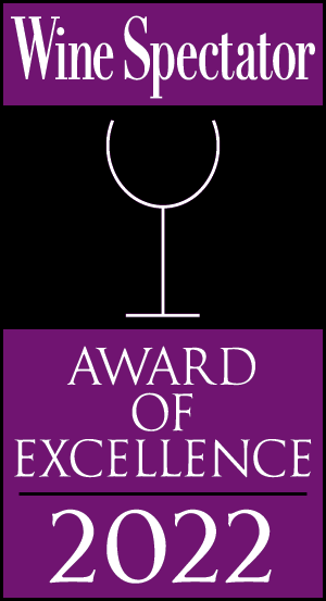 Award of Excellence by Wine Spectator