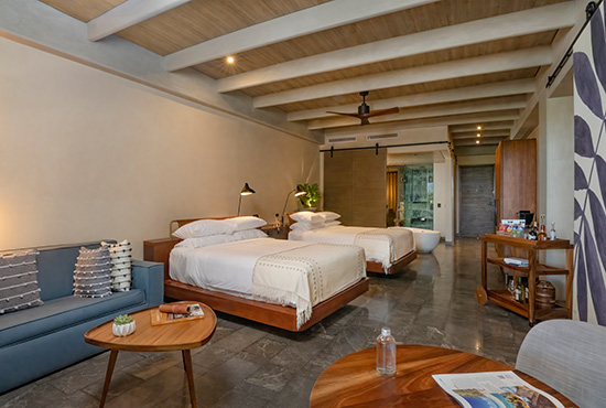 ATELIER Playa Mujeres - INSPIRA 2-Bedroom Master Suite Ocean Front - Tiene 1 Cama King y 2 Queen _ Vista 2