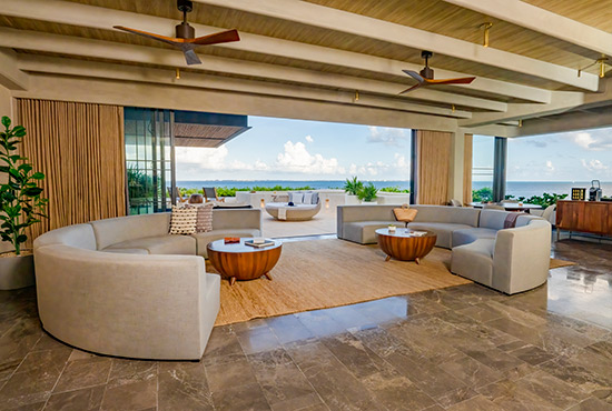 ATELIER Playa Mujeres - Lounge de la INSPIRA 2-Bedroom Master Suite Ocean Front