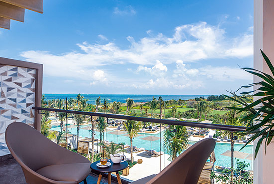 ATELIER Playa Mujeres - Junior Suite Ocean View 2-Double - Vista de la Suite